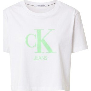 Calvin Klein Jeans Tričko jablko / bílá