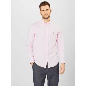 Polo Ralph Lauren Košile hnědá / růžová / bílá