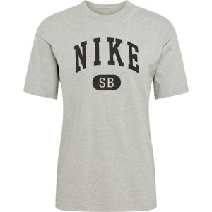 Nike SB Tričko antracitová / šedý melír
