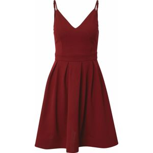 Skirt & Stiletto Koktejlové šaty tmavě červená