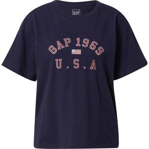 GAP Tričko 'USA' modrá / námořnická modř / tmavě červená / stříbrná