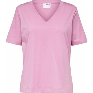 Selected Femme Curve Tričko 'Andard' světle růžová