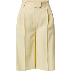 Another Label Kalhoty se sklady v pase 'Dryade' světle žlutá