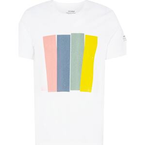 ECOALF Tričko 'MAHE' chladná modrá / žlutá / mátová / růžová / bílá