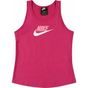 Nike Sportswear Tričko malinová / světle růžová / bílá
