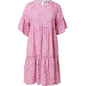 Moves Letní šaty 'Giral' růžová / černá / bílá