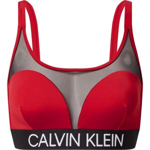 Calvin Klein Swimwear Horní díl plavek červená / černá
