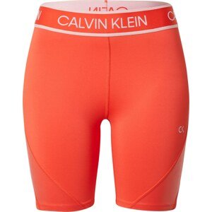 Calvin Klein Sport Sportovní kalhoty růžová / bílá