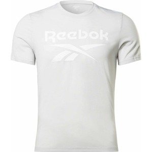 Reebok Sport Funkční tričko světle šedá / bílá