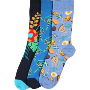 Happy Socks Ponožky 'Midsummer' modrá / námořnická modř / kouřově modrá / kari