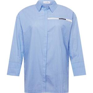 Public Desire Curve Košilové šaty námořnická modř / světlemodrá / bílá