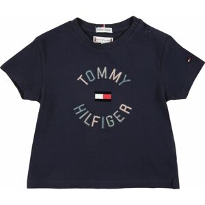 TOMMY HILFIGER Tričko námořnická modř / ohnivá červená / bílá