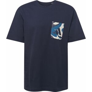 ADIDAS PERFORMANCE Funkční tričko nebeská modř / tmavě modrá / bílá