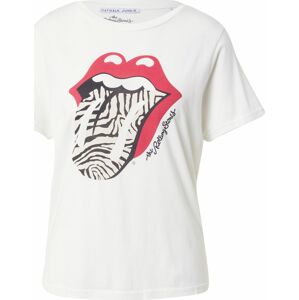 CATWALK JUNKIE Tričko 'Stones Zebra' červená / černá / bílá