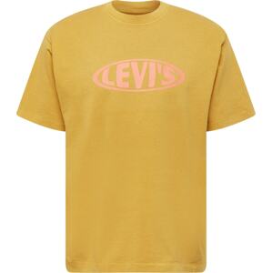 LEVI'S Tričko hořčicová / pastelově oranžová
