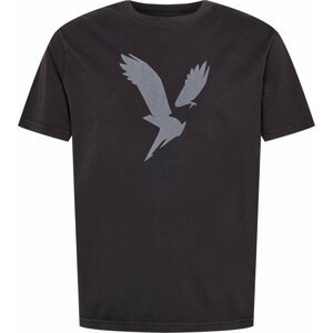 American Eagle Tričko šedá / černá