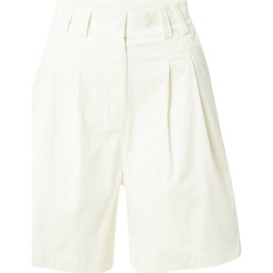 NU-IN Kalhoty se sklady v pase 'Front Pleat' bílá