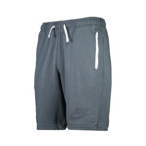 Nike Sportswear Kalhoty tmavě šedá / bílá