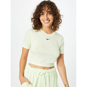 Nike Sportswear Tričko pastelově zelená / černá