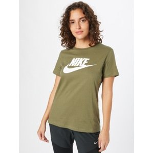 Nike Sportswear Tričko 'Futura' olivová / bílá