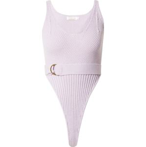 Femme Luxe Tričkové body 'ALMA' světle fialová