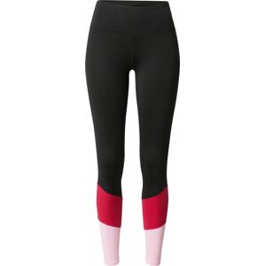 Hey Honey Sportovní kalhoty pitaya / pastelově růžová / černá