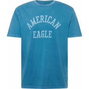 American Eagle Tričko nebeská modř / světlemodrá
