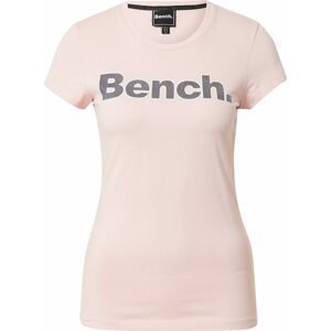 BENCH Tričko 'LEORA' růžová / černá / bílá
