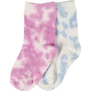 Gina Tricot Mini Ponožky kouřově modrá / fialová / bílá