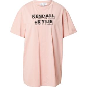 KENDALL + KYLIE Tričko růžová / černá