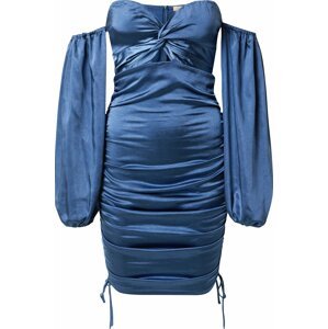 Love Triangle Šaty tmavě modrá