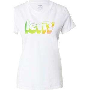 LEVI'S Tričko zelená / světle zelená / oranžová / bílá