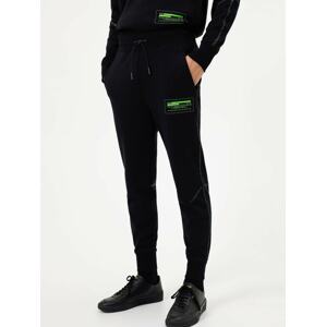 HUGO Kalhoty 'Dorby' svítivě zelená / černá