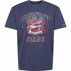Tommy Jeans Tričko námořnická modř / hořčicová / červená / bílá