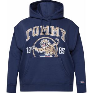 Tommy Jeans Curve Mikina 'COLLEGE TIGER' námořnická modř / mix barev