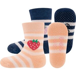 EWERS Ponožky námořnická modř / jasně oranžová / pink / růžová / bílá