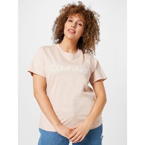 Calvin Klein Curve Tričko růžová / bílá