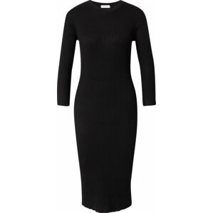 MOSS COPENHAGEN Úpletové šaty 'Hasle' černá