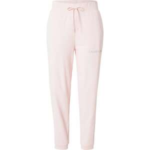 Calvin Klein Sport Sportovní kalhoty šedá / růžová