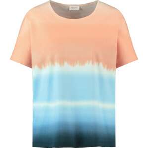 GERRY WEBER Tričko noční modrá / světlemodrá / jasně oranžová / bílá