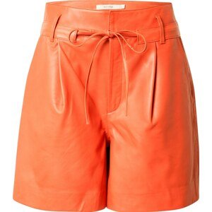 Gestuz Kalhoty se sklady v pase 'Ronda' oranžově červená