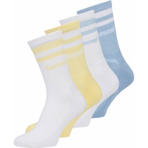 Hummel Sportovní ponožky světlemodrá / světle žlutá / bílá