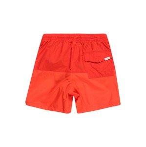 Calvin Klein Swimwear Plavecké šortky  oranžově červená / světle červená / bílá