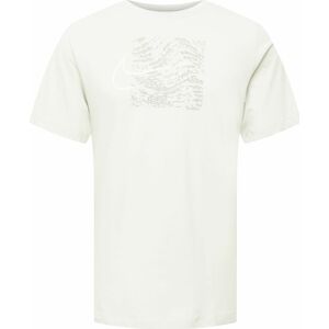 NIKE Funkční tričko 'RUN DIVISION' šedá / bílá / přírodní bílá