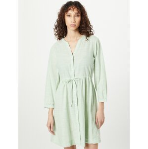 JDY Košilové šaty 'OMA' pastelově zelená / offwhite