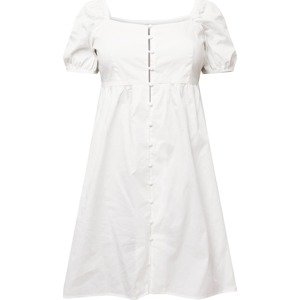 GLAMOROUS CURVE Košilové šaty bílá