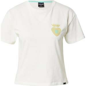 Hurley Funkční tričko 'OCEANCARE HOPE' olivová / nefritová / bílá