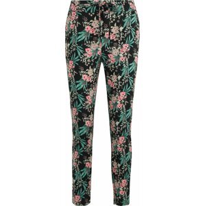 Vero Moda Petite Kalhoty 'EASY' zelená / růžová / černá