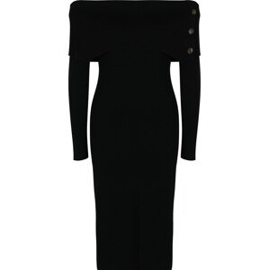 Gap Petite Úpletové šaty černá