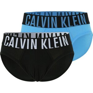 Calvin Klein Underwear Slipy 'Intense Power' azurová modrá / černá / bílá